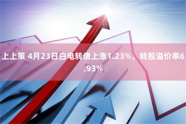 上上策 4月23日白电转债上涨1.23%，转股溢价率6.93%