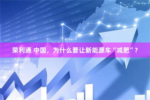 荣利通 中国，为什么要让新能源车“减肥”?